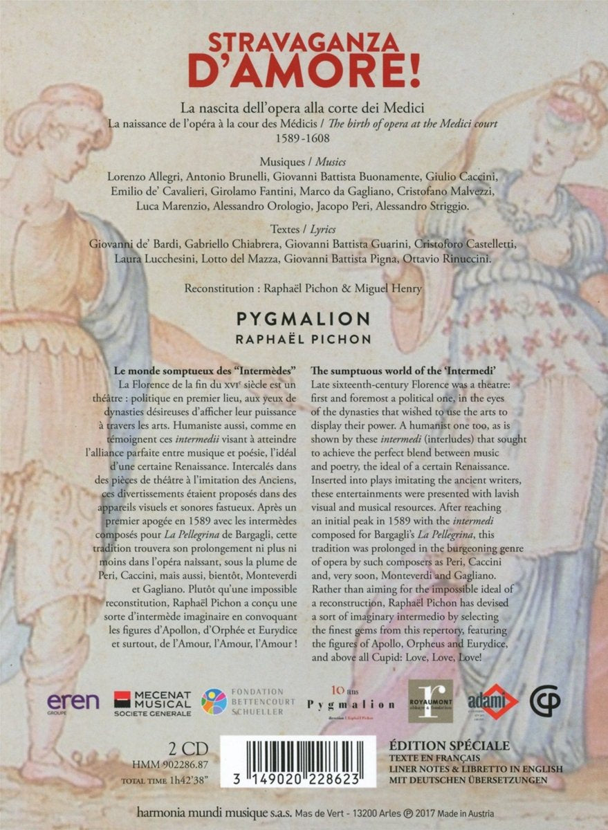Stravaganza D'Amore!, Audio-CD