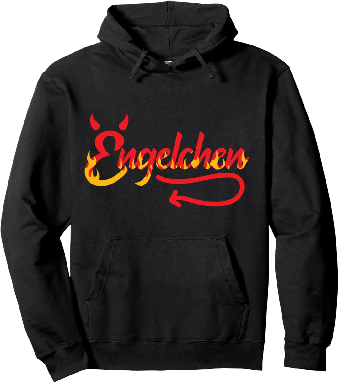 Engelchen Engel Teufelchen Teufel Kostüm - Lustiges Geschenk Pullover Hoodie