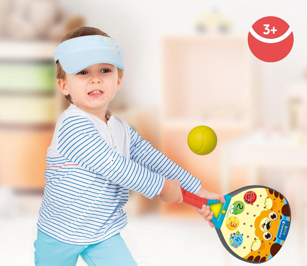 Clementoni interaktives Spielzeug Baby Padelracket mit Licht und Sound