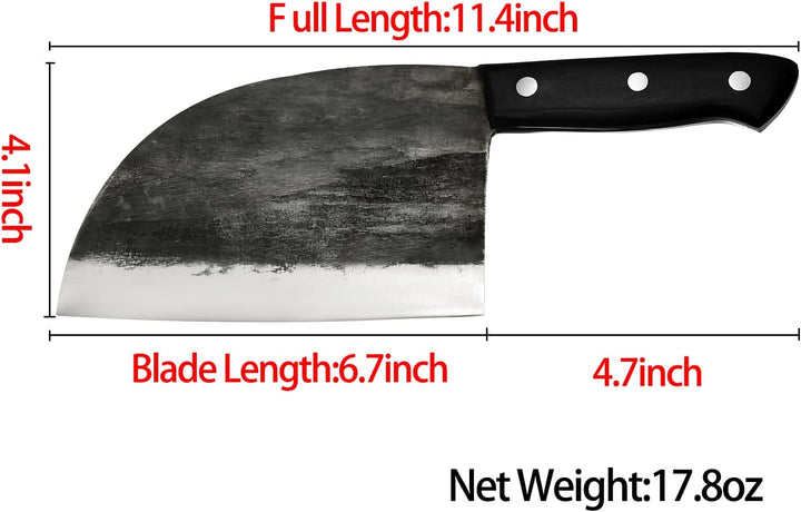 Promithi Handgemacht Japanisches Kochmesser Serbisch Metzgermesser Ausbeinmesser Santokumesser Fleis