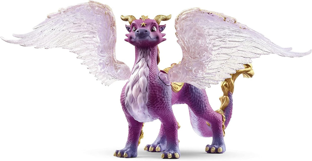 schleich BAYALA 70762 Nachtdrache - Drache Fantasievolle Mythische Drachenfigur mit Flügeln und Glit