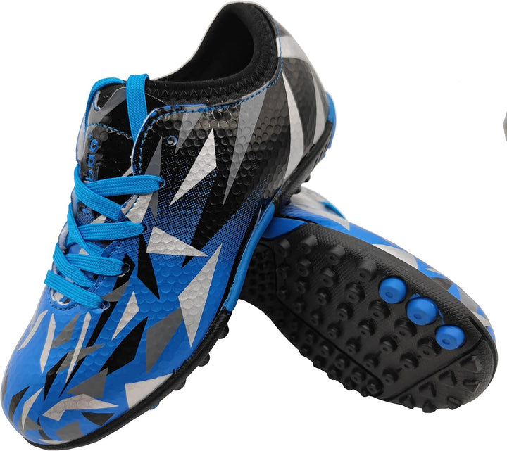 tiebaoGanar Kinder Fussballschuhe Turf Cleat Fussballschuhe Firm Ground Schnürsenkel Athletics Train