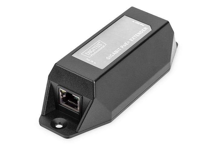 DIGITUS PoE+ Repeater - Reichweite +100 m - Kaskadierkar bis 500 m Gesamtreichweite (4 Geräte) - PoE