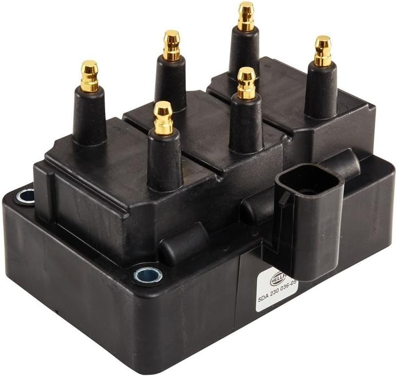 HELLA 5DA 230 036-051 Zündspule - 4-polig - Blockzündspule - geschraubt