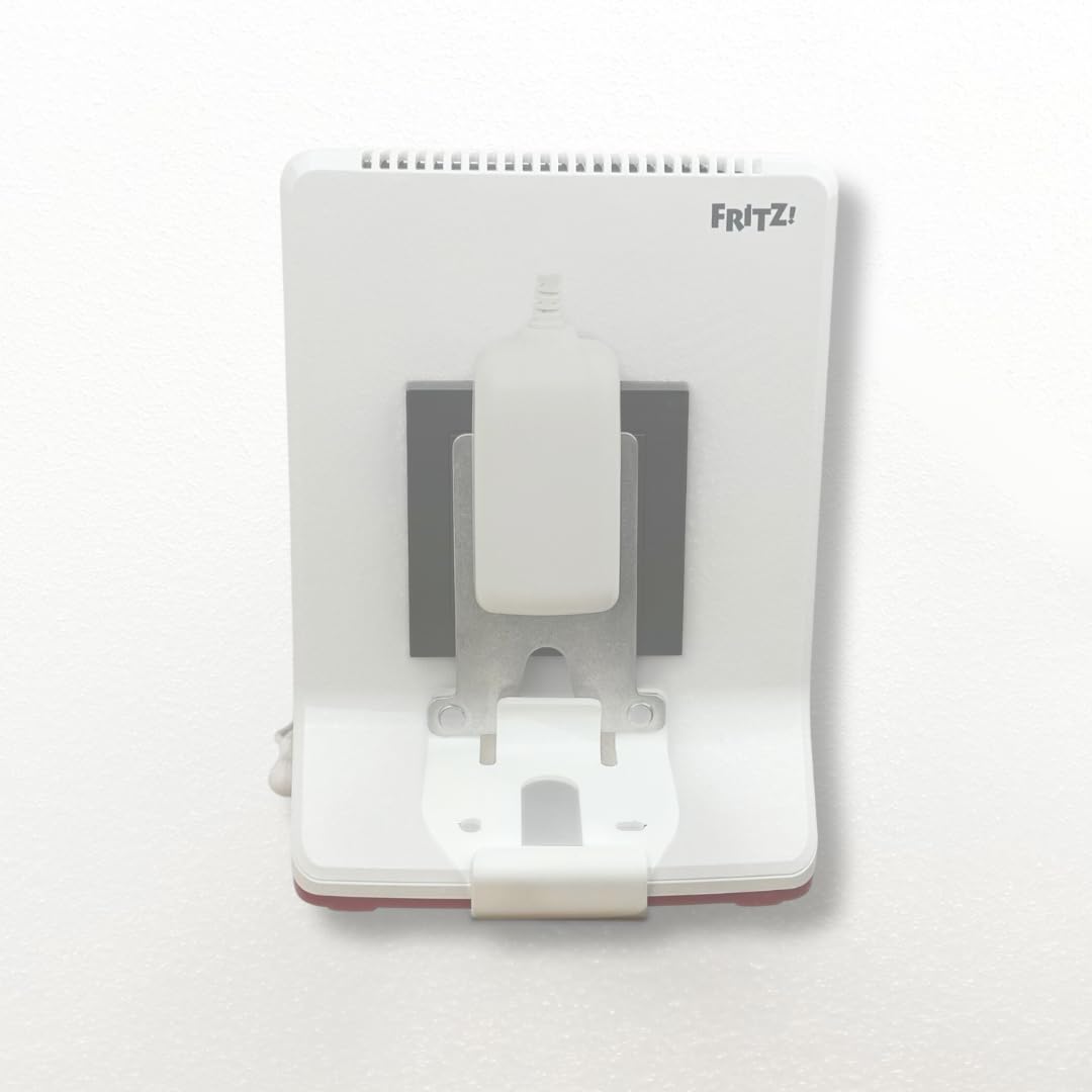 Steckdosen-Halter für AVM Fritz Repeater 3000/3000 AX/6000 aus Metall Steckdose – stabile Halterung