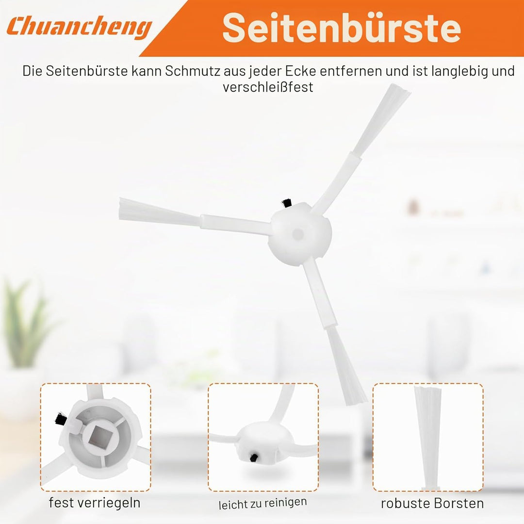 Chuancheng Zubehör-Set für Dreame D9, D9 Max, L10 Pro Staubsauger-Teile, inklusive 1 Hauptbürste, 6