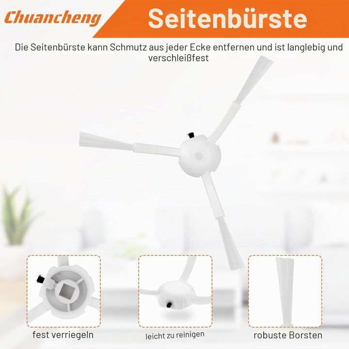 Chuancheng Zubehör-Set für Dreame D9, D9 Max, L10 Pro Staubsauger-Teile, inklusive 1 Hauptbürste, 6