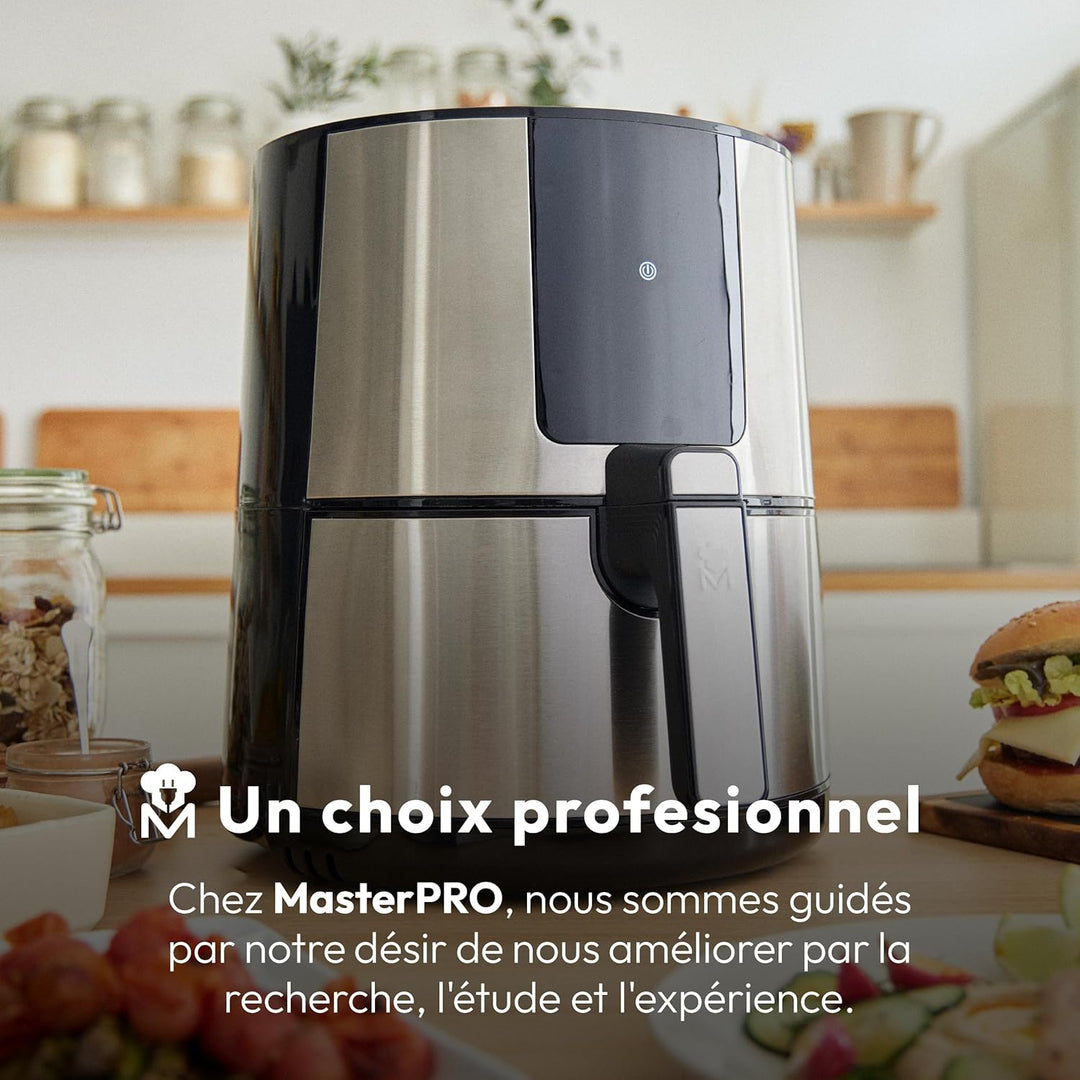MasterPRO Rocket 360 | Hot Air Fryer | 3.6 L Capacity and 1500 W Power | LED Touch Screen and Non-St
