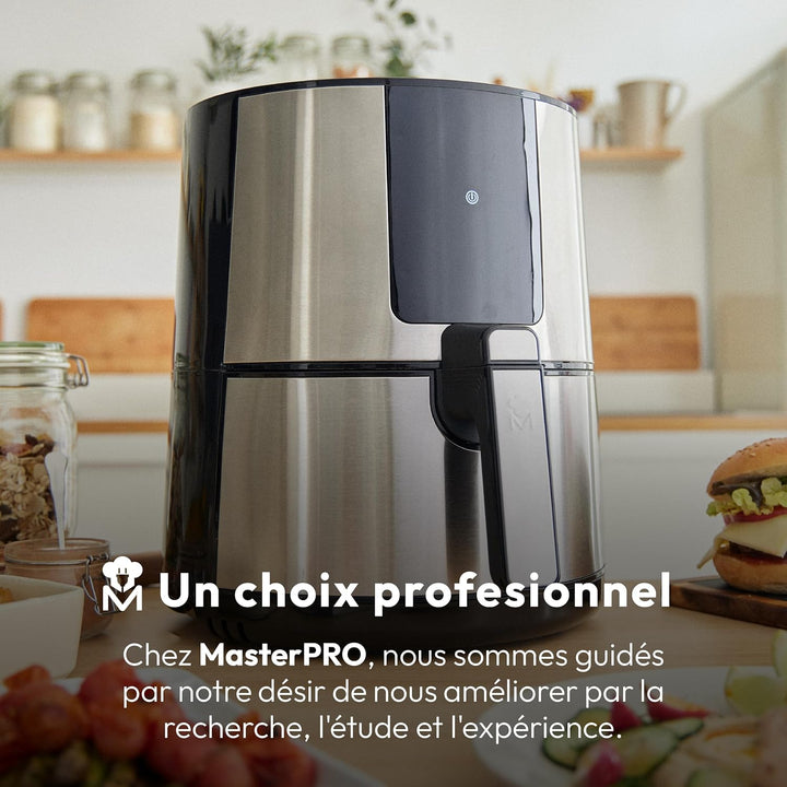 MasterPRO Rocket 360 | Hot Air Fryer | 3.6 L Capacity and 1500 W Power | LED Touch Screen and Non-St