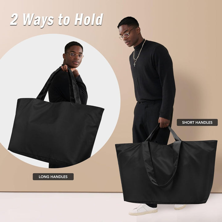 KALIDI Faltbare Shopper Reisetasche Strandtasche XXL,60L Extra grosse Holdall Weekender Gym Tasche m