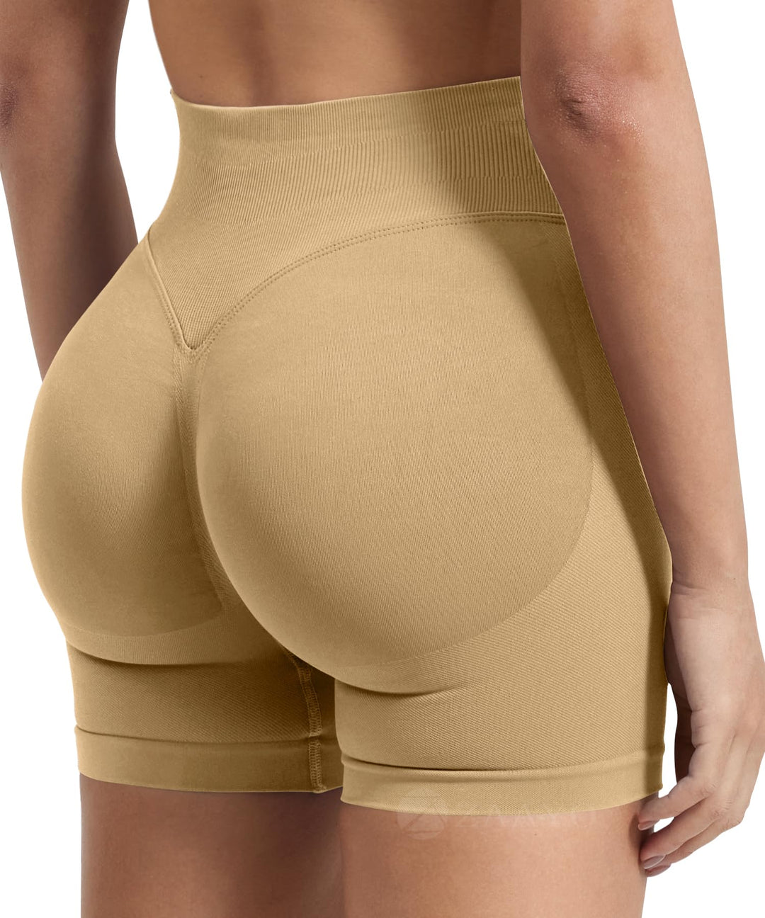 ZAAYO Damen Sport Shorts Hidden Scrunch Workout Auswirkungen Short 4.5 "Scrunch Butt Lifting Gym Sho