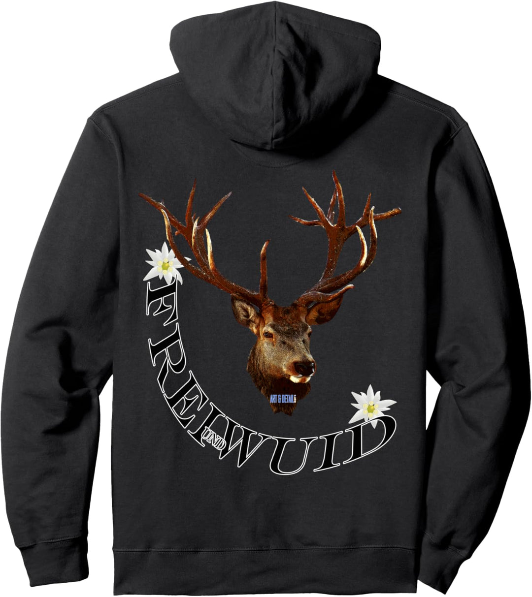 Jäger Shirt Hirsch Geschenk Tracht Hemd zur Lederhosen Pullover Hoodie