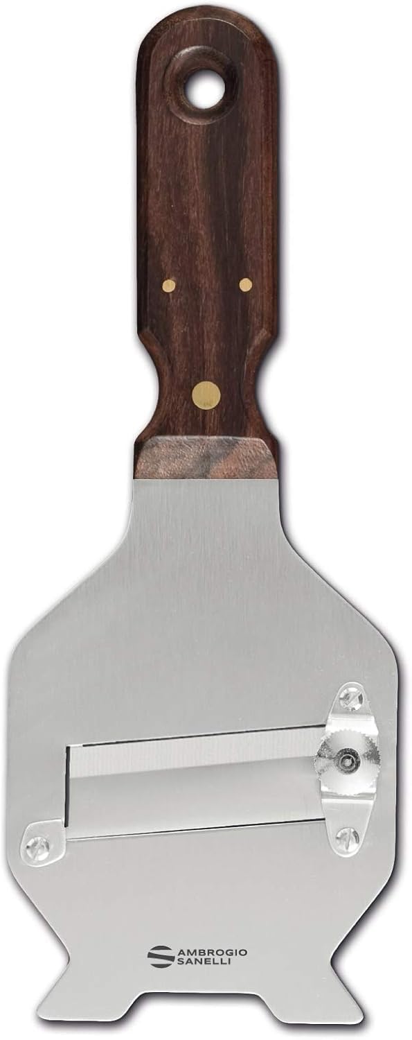 Sanelli Ambrogio 1720.000 Affettatartufi aus Edelstahl mit Griff Palisander und Glatte Klinge, Edels