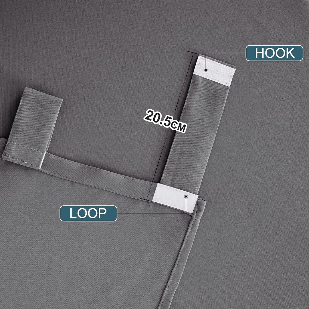 PONY DANCE Outdoor Gardinen Wetterfest 2er Set Terrasse Vorhänge Wasserdicht H 274 x B 132 cm Outdoo