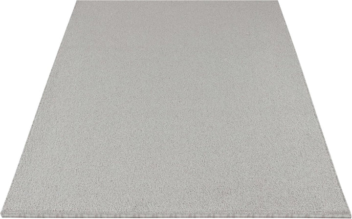 Carpetsale24 Dichter Kurzflor Teppich Wohnzimmer Creme 80 x 250 cm Modern Einfarbig Design - Flausch
