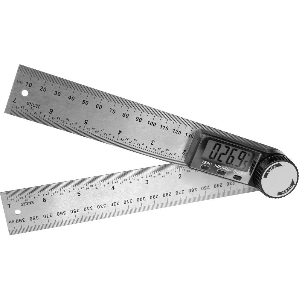 Brüder Mannesmann Werkzeuge M81220 Digitaler Winkelmesser, (L x B x H) 250 x 100 x 10 mm