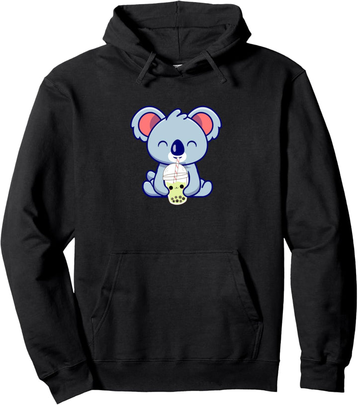Bubble Tea Koala Boba Bubble Tea Kawaii Pullover Hoodie