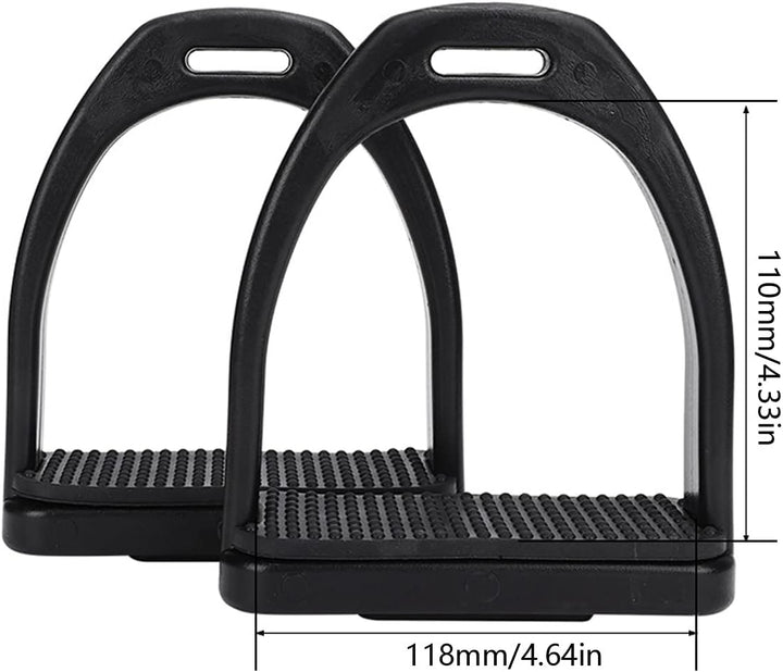 2Pcs Steigbügel für Sattel Sicherheits Steigbügel mit rutschfester Gummiauflage für den Pferdesport(