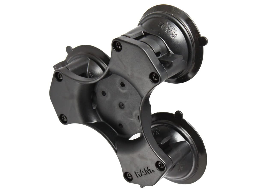 RAM Mounts RAM Triple Suction Cup Base W/O Ball, RAP-365-224-1BU (W/O Ball)