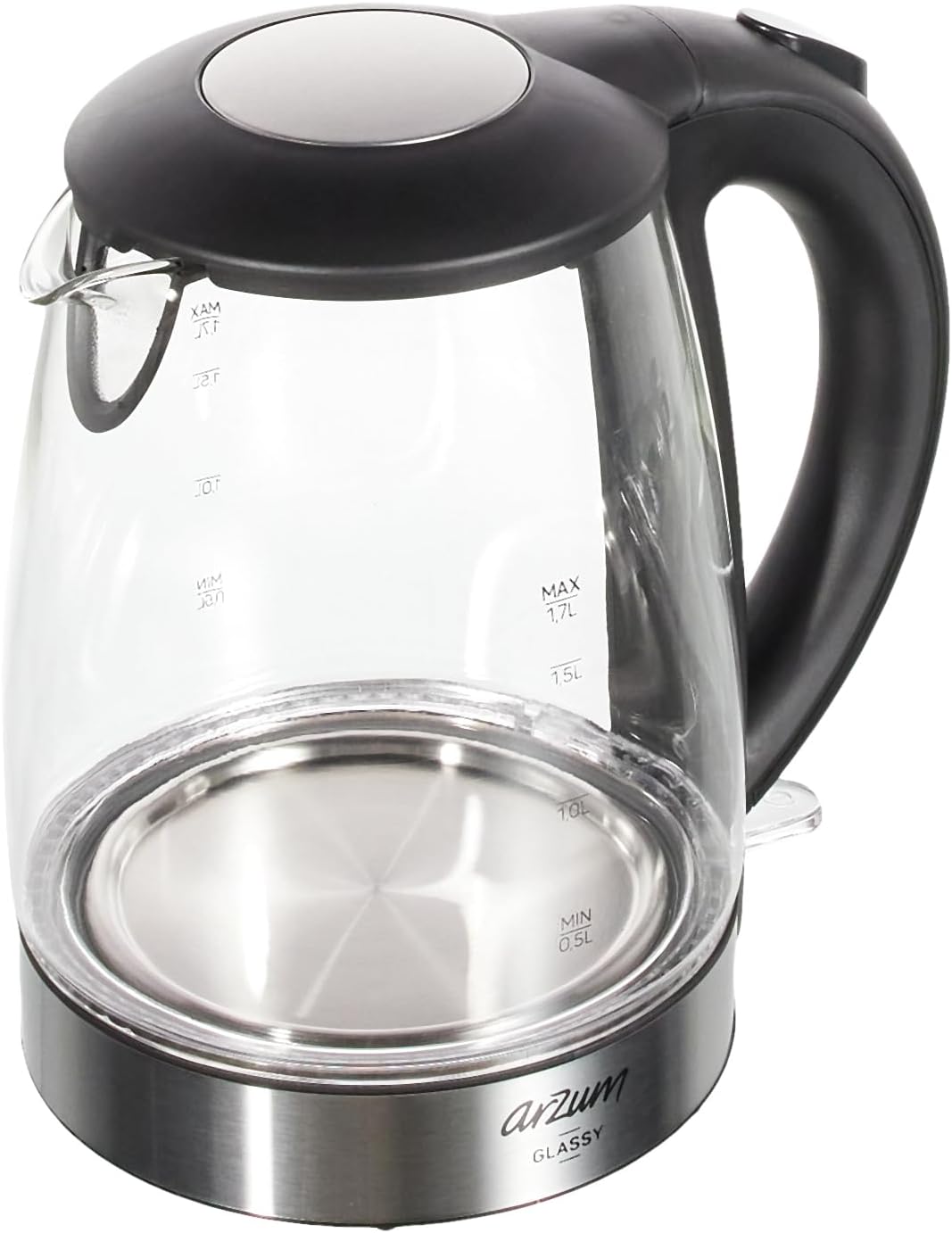 Arzum AR3071 Glassy Kettle, Glass, 2200W, 1.7 litre capacity