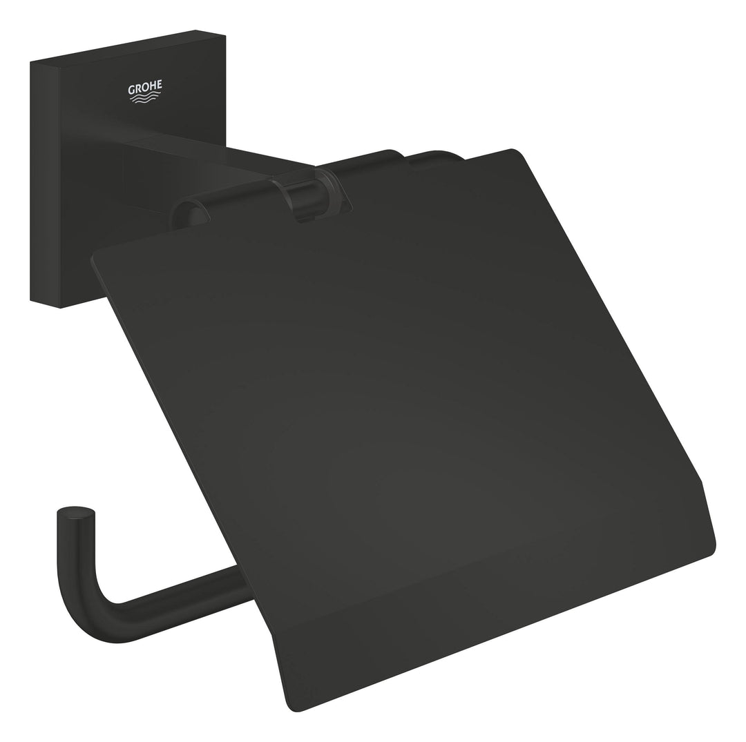 GROHE Start Cube, Toilettenpapierhalter WC ohne Bohren (Klopapierhalter, zum Kleben und Bohren, mit