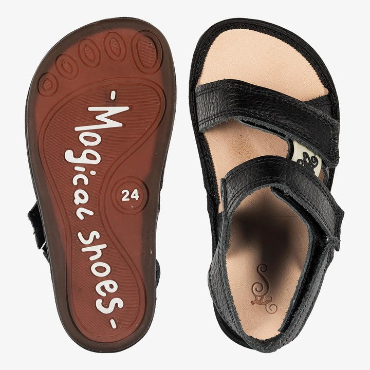 Kindersandalen, Barfussschuhe Kinder, Sandalen Mädchen & Jungen, Minimalschuhe mit Klettverschluss,