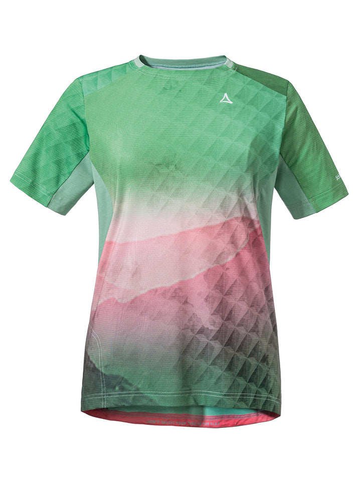Schöffel Damen Shirt Valbella L, atmungsaktives Radtrikot, schnell trocknendes Funktionsshirt mit 4-