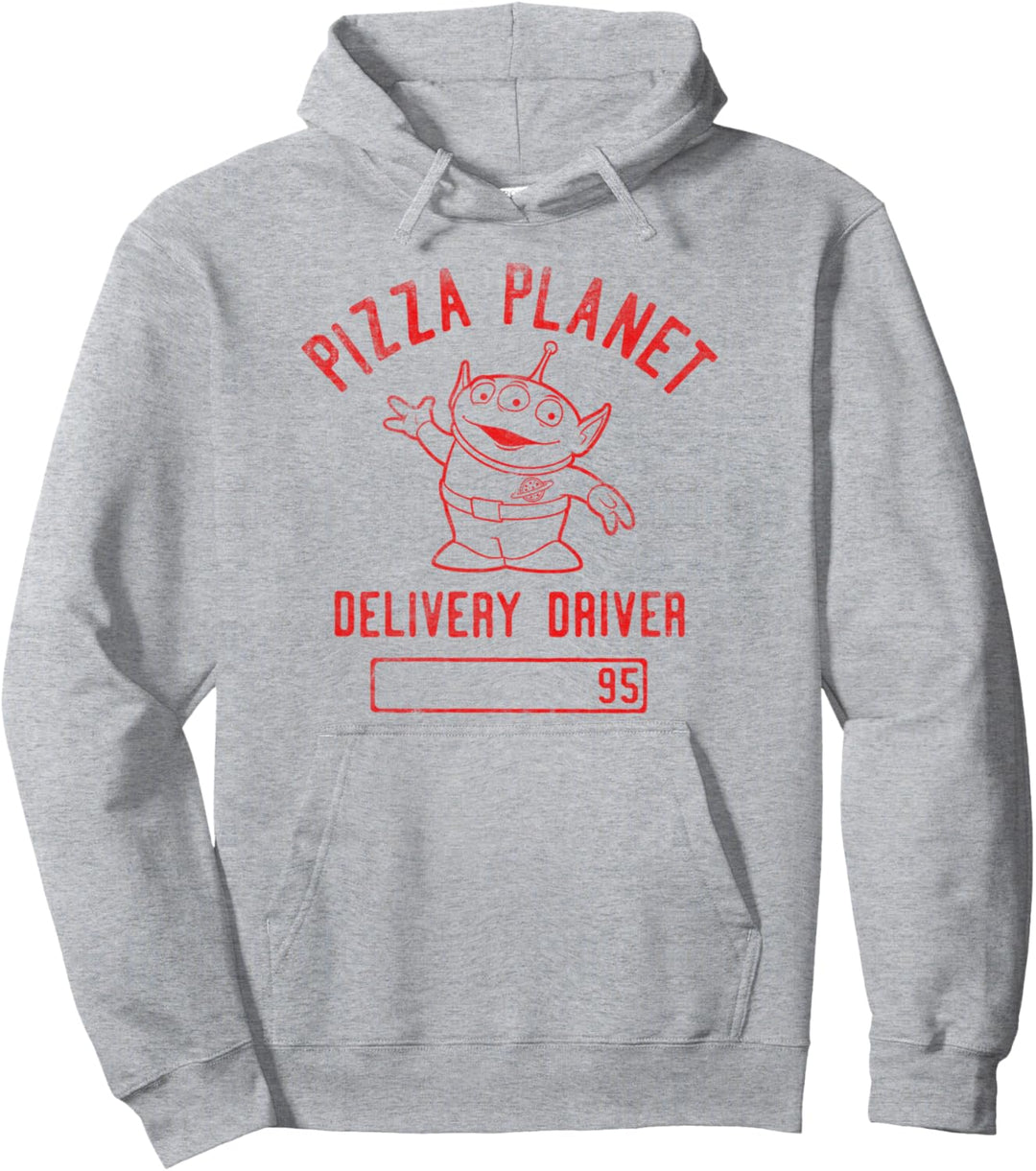 Disney Pixar Toy Story Pizza Planet Delivery Driver Text Pullover Hoodie