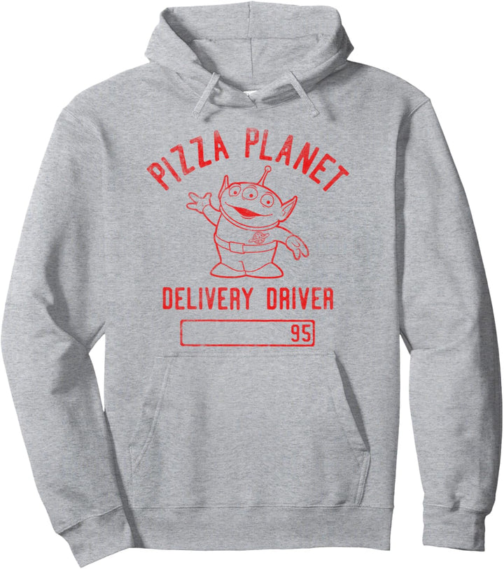 Disney Pixar Toy Story Pizza Planet Delivery Driver Text Pullover Hoodie