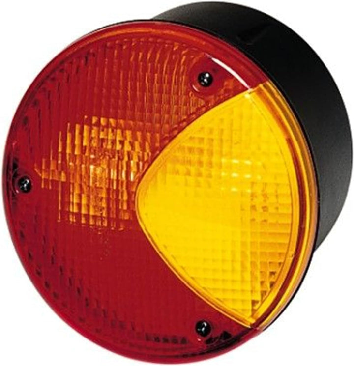 HELLA Rückleuchte - Glühlampe - 24V / 12V - Anbau/geschraubt - ECE/ADR/GGVS - Lichtscheibenfarbe: ge