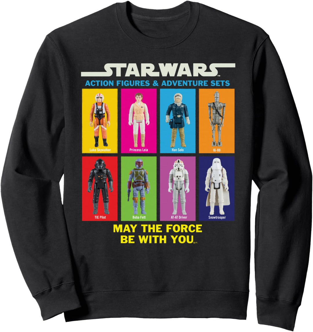 Star Wars Action Figures May The Force Be With You Sweatshirt