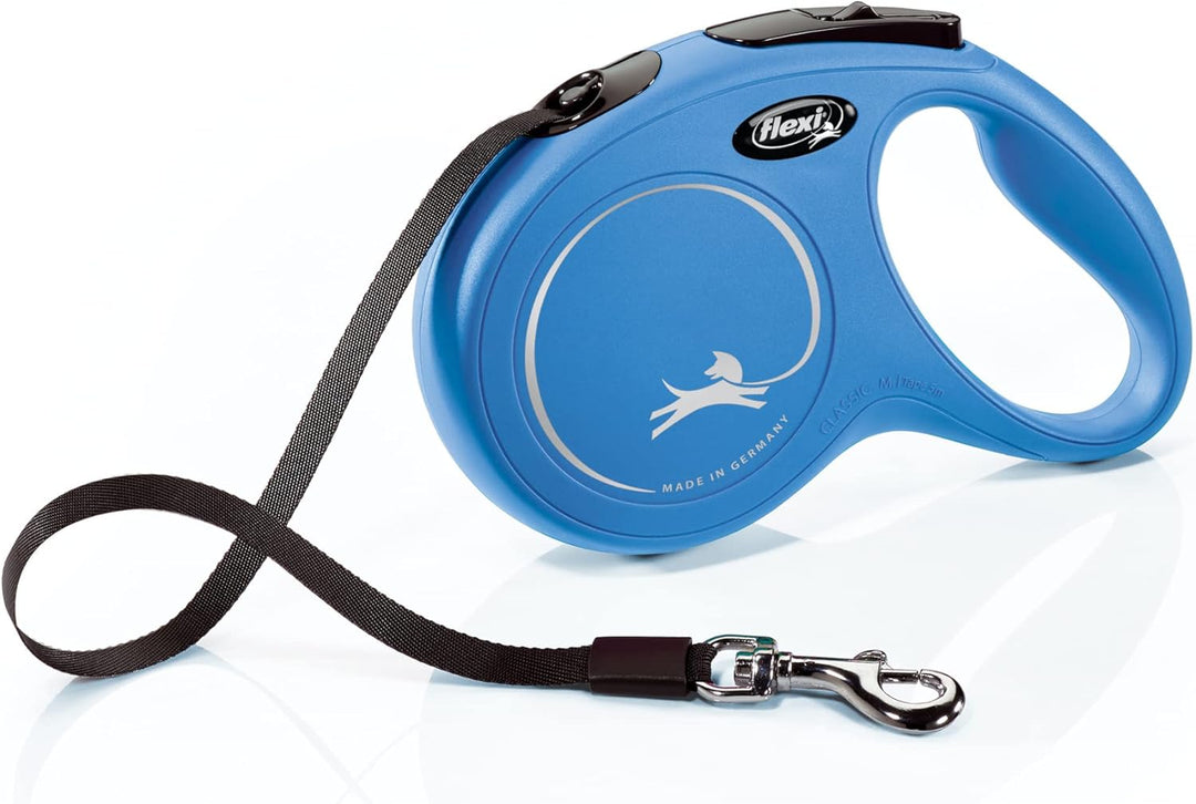 FLEXI CL2MT5.250.BL Hundeleine, einziehbar, 4,9 m, Grösse M, Blau, Grösse M, 4,8 m, Medium - 16 Feet