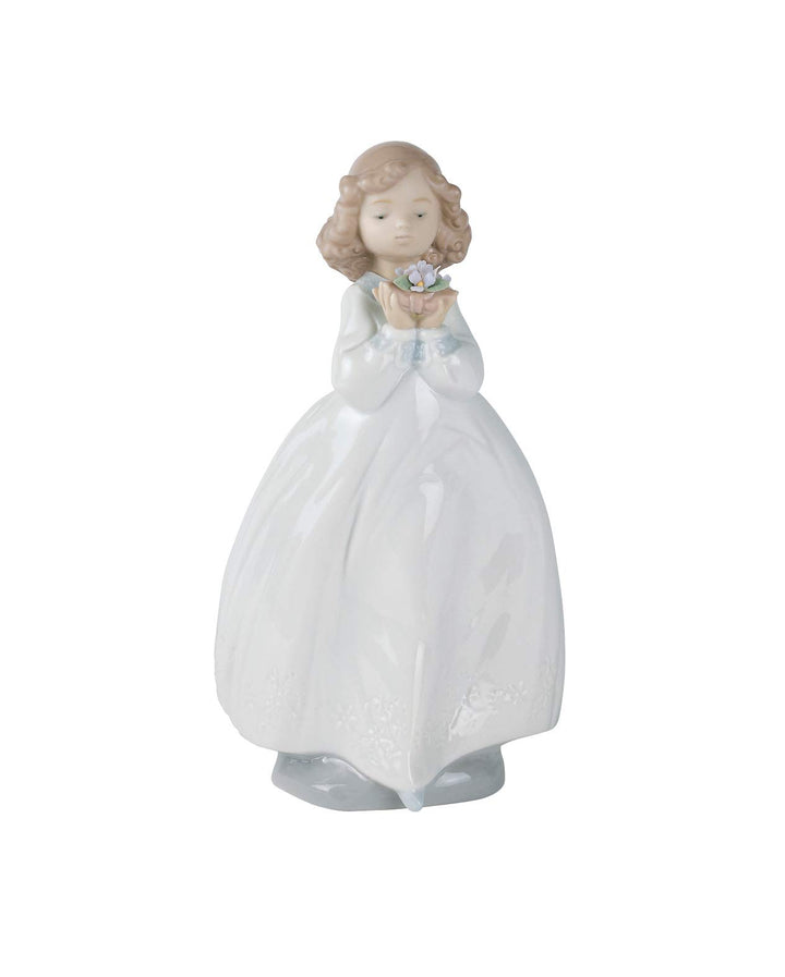 NAO Porzellanfigur Blumenmädchen