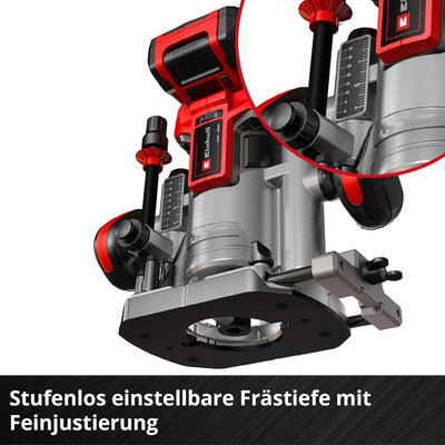 Einhell Professional Akku-Oberfräsen-Kantenfräsen-Set TP-RO 18 Set Li BL-Solo Power X-Change (18 V,