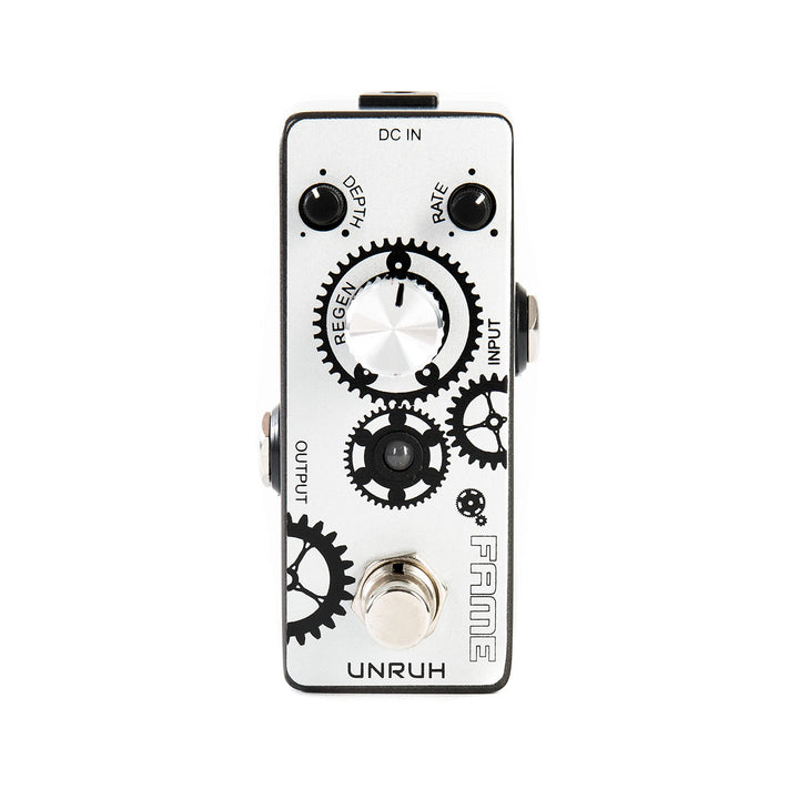 Fame Unruh Phaser, Modulations Effektgerät für Gitarren, Sphärische Sweep Sounds, Regler für Rate, D