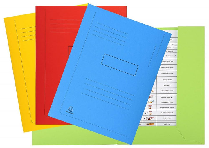 Exacompta 445009E Packung mit 50 Aktenmappen Forever, 2 Klappen (aus recyceltem Karton 280g/qm, umwe
