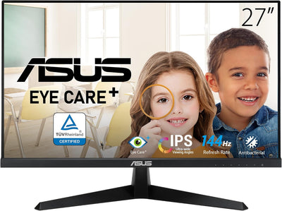 ASUS VY279HGE Gaming Monitor - 27 Zoll Full HD - 144 Hz, 1ms MPRT, FreeSync Premium, GameFast Input