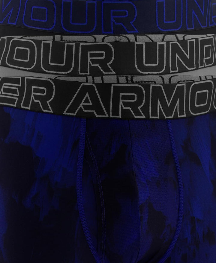 Under Armour Herren Tech Stretch Feuchtigkeitstransport Flachvorder Shorts XS Royal Windstream Print