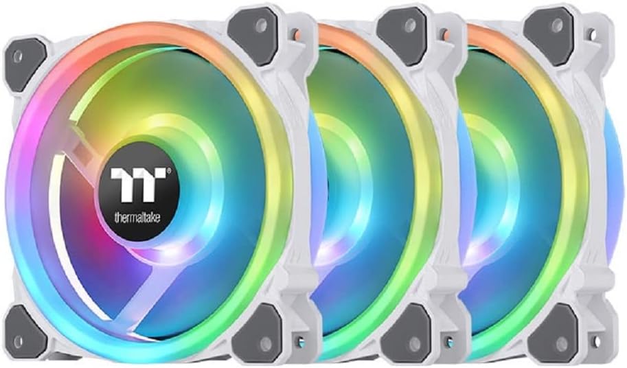 Thermaltake Riing Trio 12 RGB Radiator Fan White 3 Pack