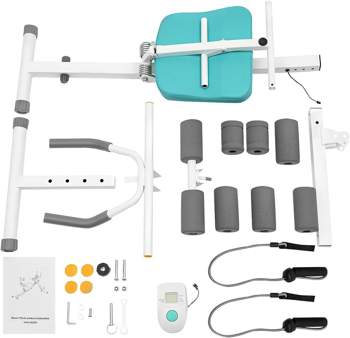 Bauchtrainer mit LCD Display, Bauchmuskeltrainer für Zuhause 120kg Tragkraft, Ab Roller mit Widersta