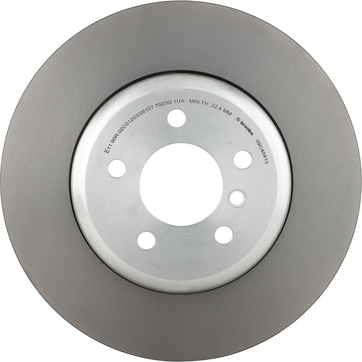 Brembo 09.C404.13 - Hintere Verbund-/Schwimm-Bremsscheibe mit UV-Lackierung - 1 Bremsscheibe