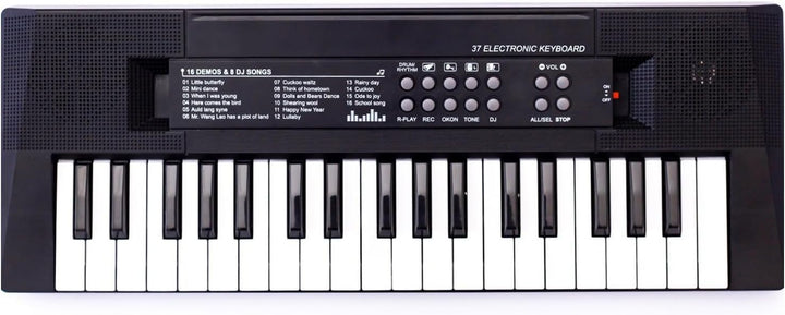 E-Piano, wiederaufladbare 37-Tasten-Klaviertastatur, Mikrofonaufnahmefunktion, Musikinstrumentenspie