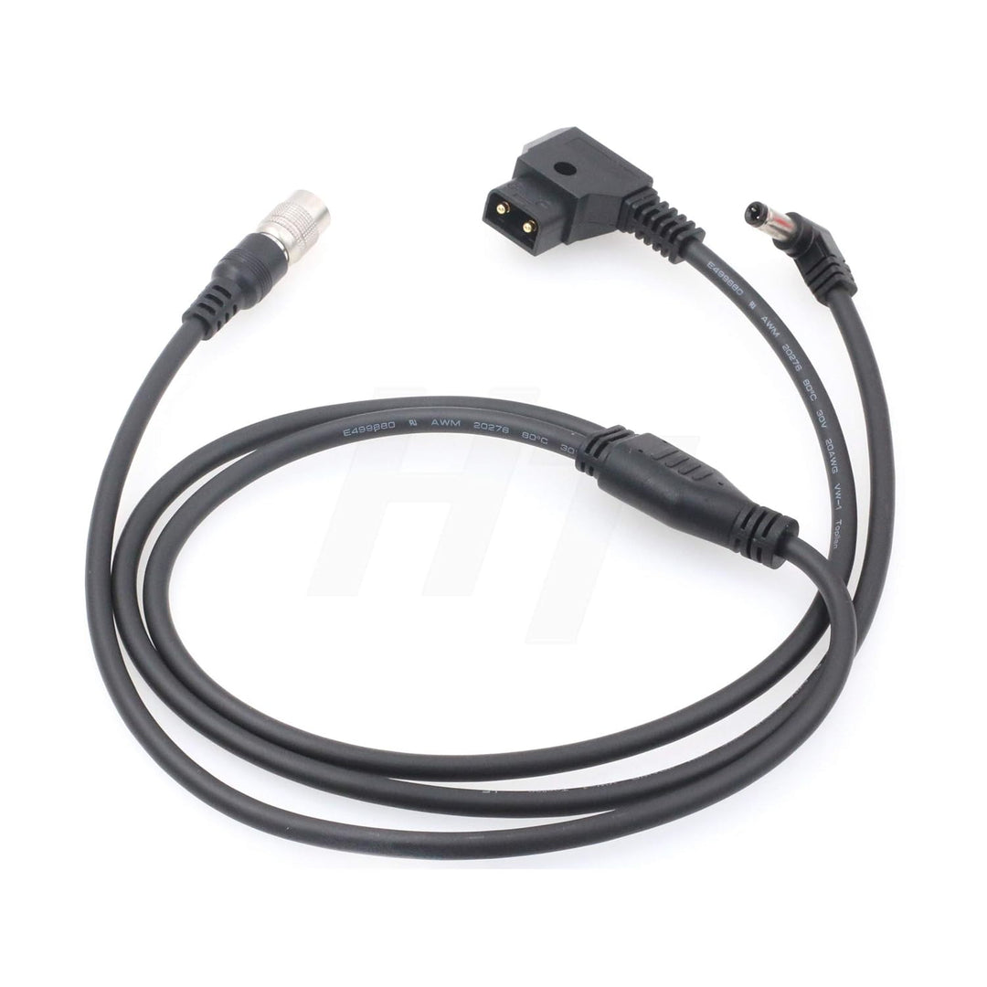 Power Spliter Kabel D-Tap auf Hirose 4 Pin und DC Barrel für Zoom F8, BMCC, Video Assist Monitor 4pi