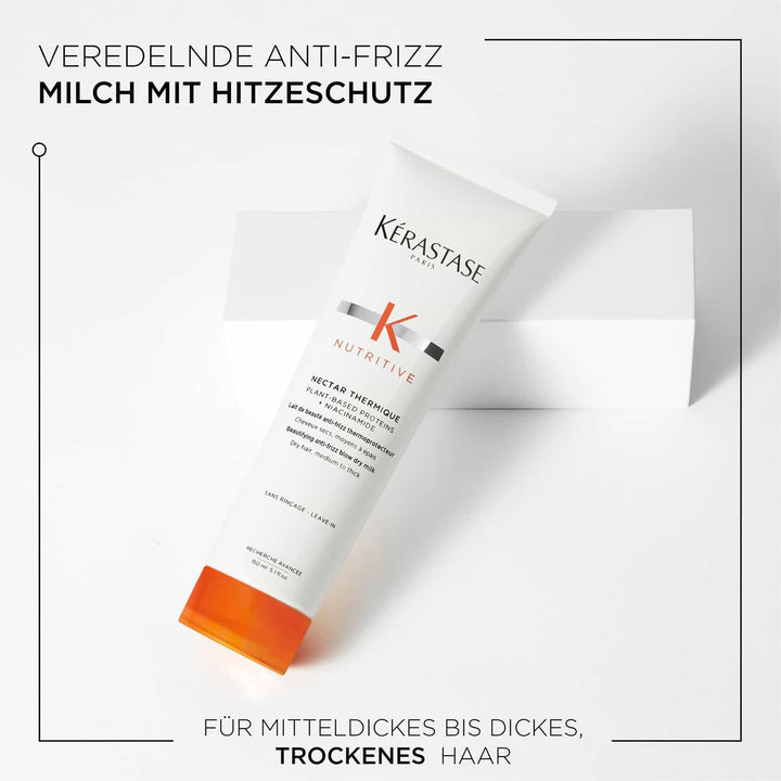 Kérastase Nutritive, Pflegender Hitzeschutz für trockenes, feines bis mittleres Haar, Für mehr Gl