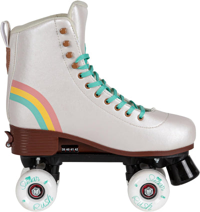 Chaya Roller Skates Bliss Vanilla, grössenverstellbar, für Kinder in Vanille, 59mm/78A Rollen, ABEC