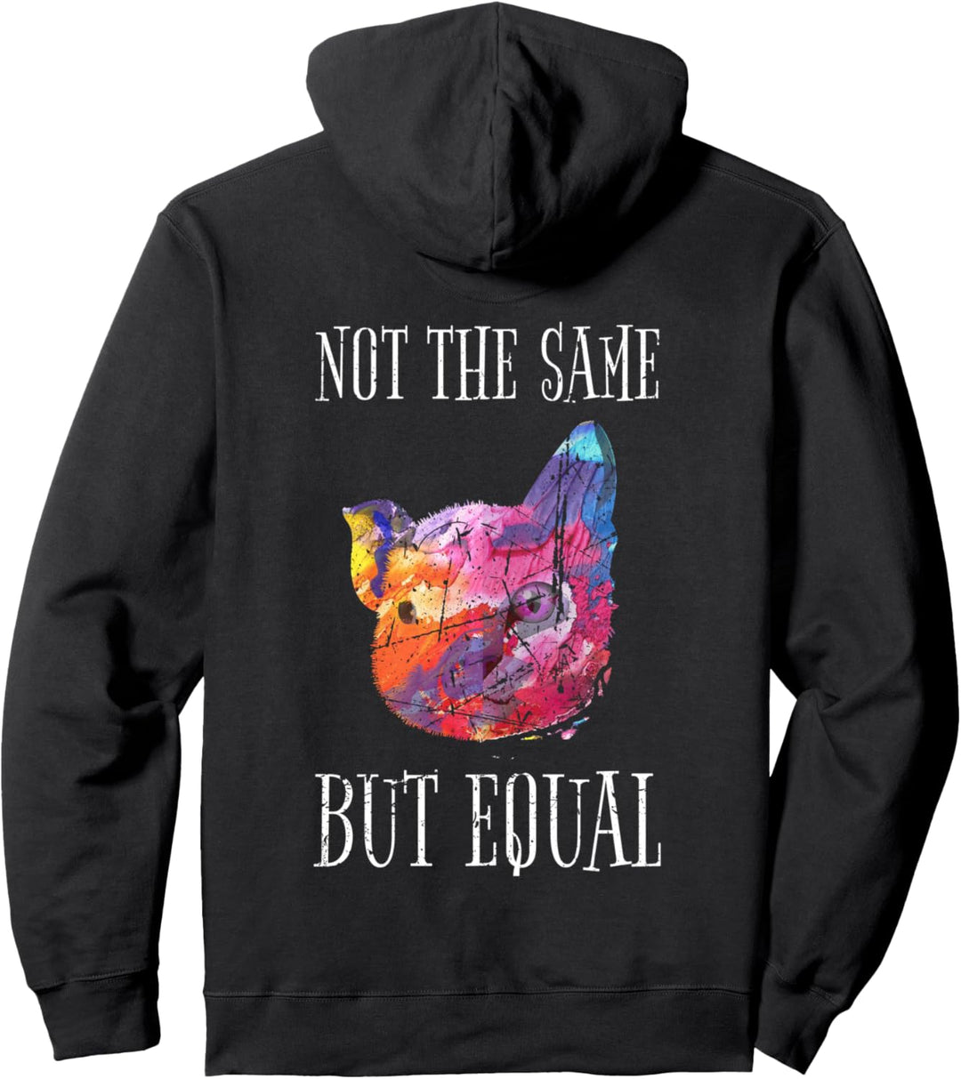 Vegan Tierschutz Not The Same But Equal Veganer Vegetarier Pullover Hoodie