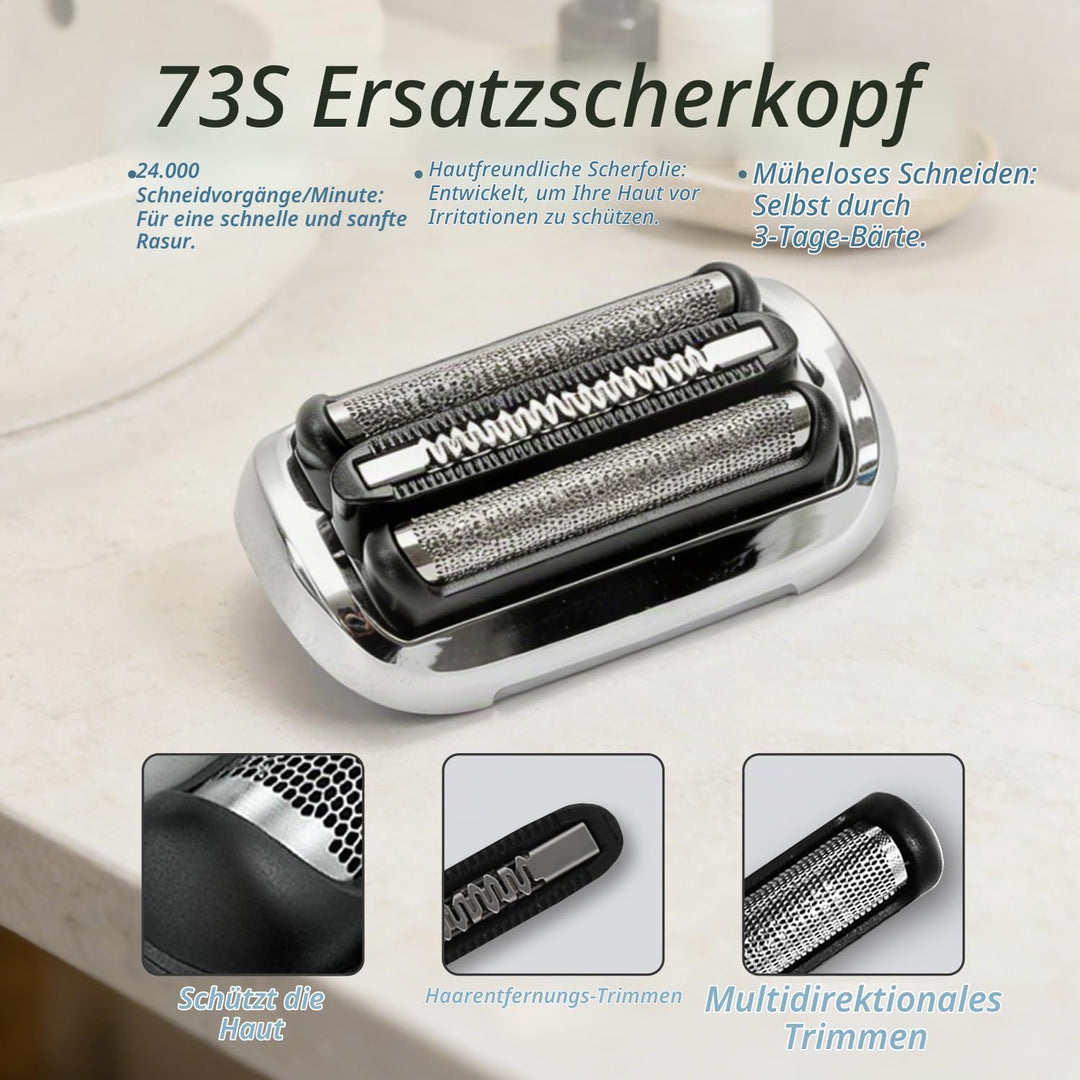 73S Ersatz Rasierkopf Kompatibel mit Braun Series 7 elektrischer Rasierkopf, kompatibel mit 7020s, 7