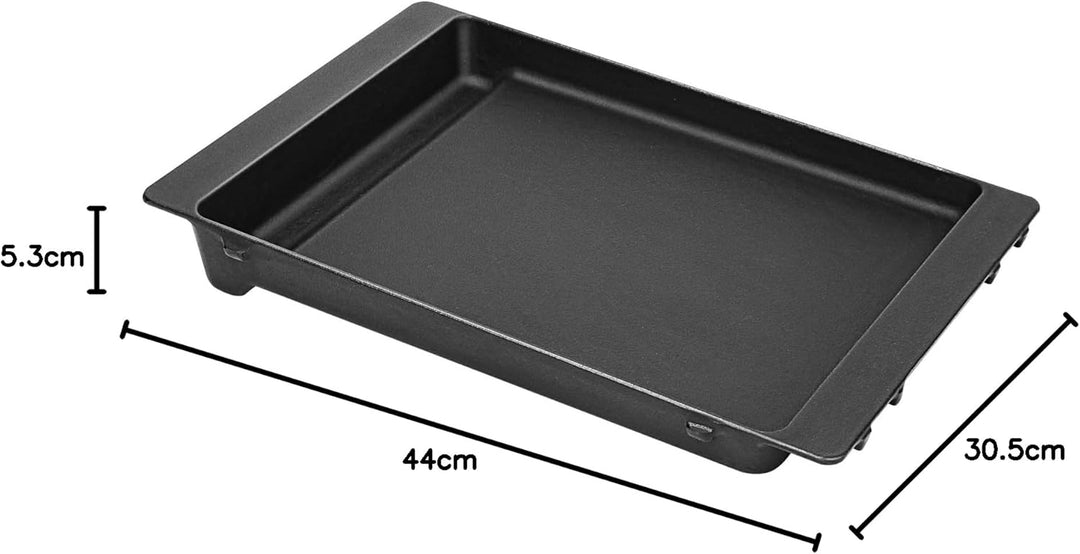 Denmay 44 x 30,5cm Gusseisen Grillplatte für Weber Spirit I II 300 Serie E310 E320 E330, S310 S320 S