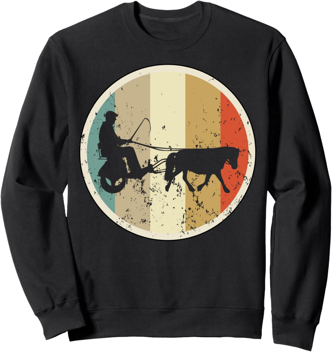 Pferdekutsche Kutsche Pony Pferde Retro Vintage Grunge Fun Sweatshirt