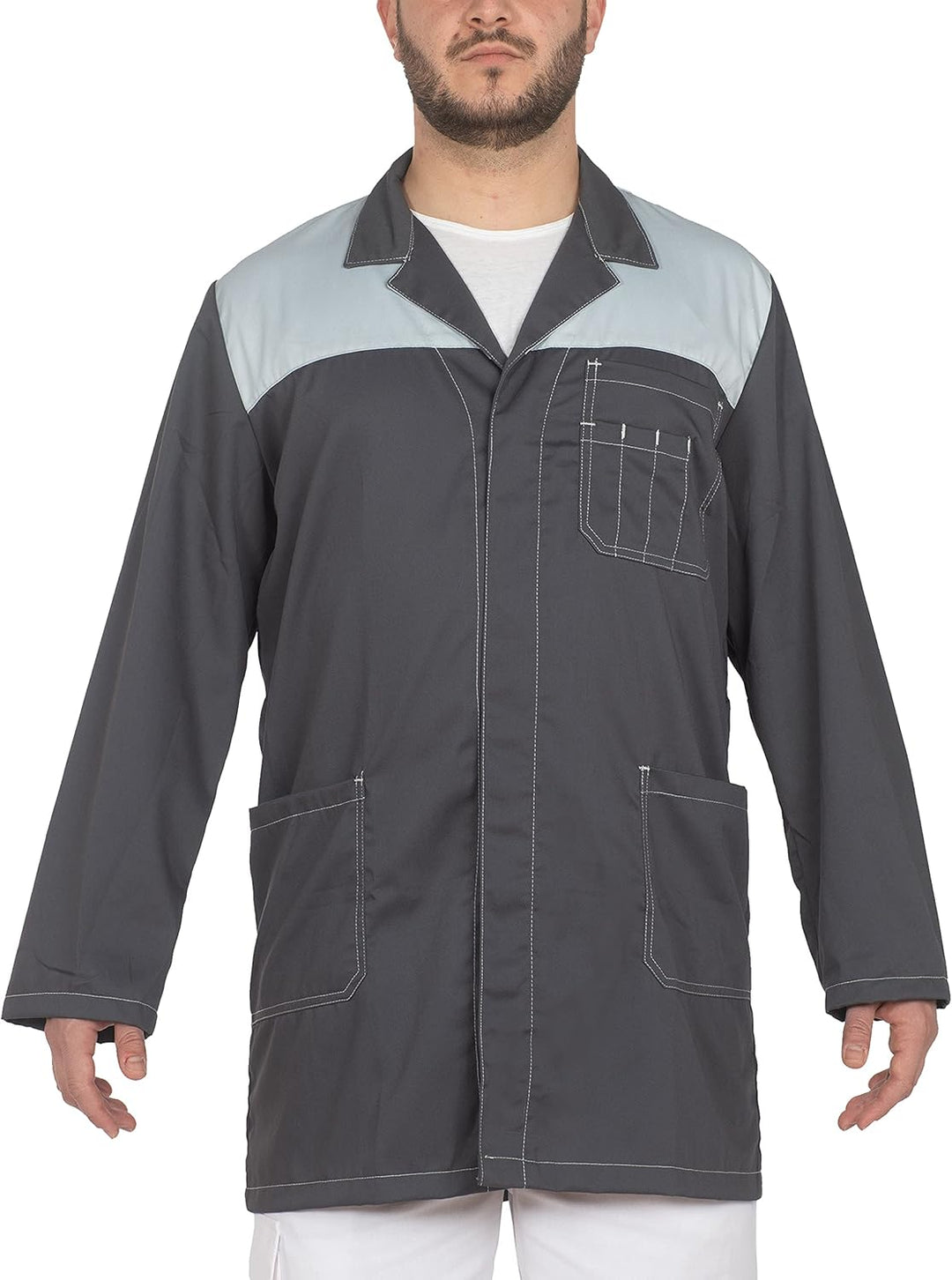 C.B.F. Balducci Group Labor- und Arbeitskittel Herren Damen M Grau, M Grau